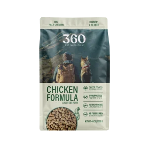 360 Pet Nutrition Chicken Flavor Freeze Dried Dog Food