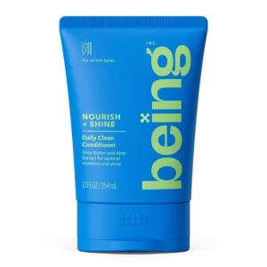being NOURISH + SHINE Daily Clean Conditioner,Nourishes All Hair Types, Shea Aloe Extract 12 fl oz